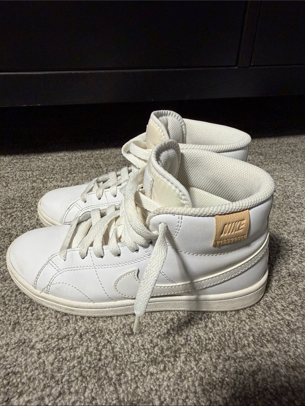 Nike Off-White/White High-Top Sneakers - Picture 4 of 8